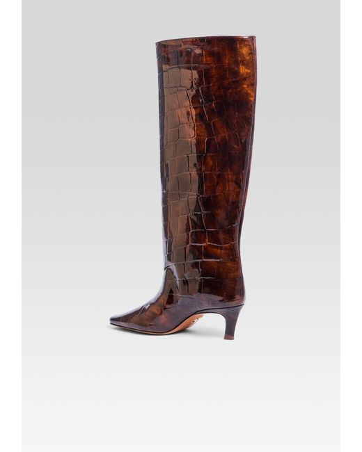 retroféte Red Taliah Leather Boot
