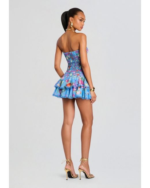 Charo Ruiz Blue Cusia Short Dress