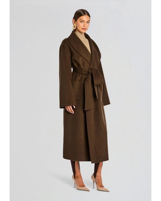 SER.O.YA Brown Mavis Wool Coat