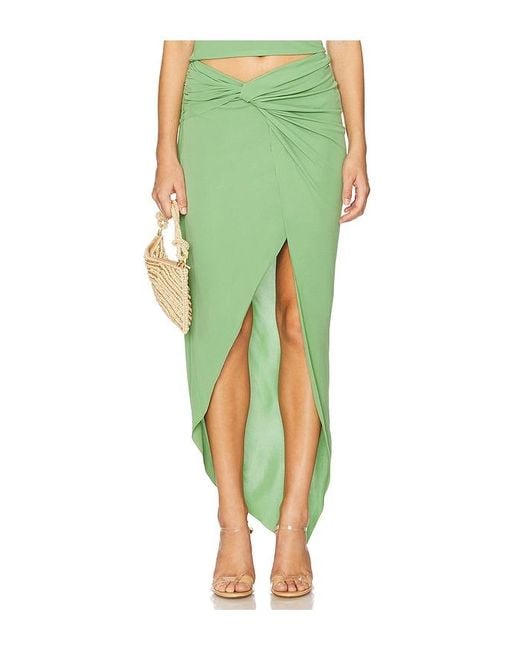 Cult Gaia Green Aeris Skirt