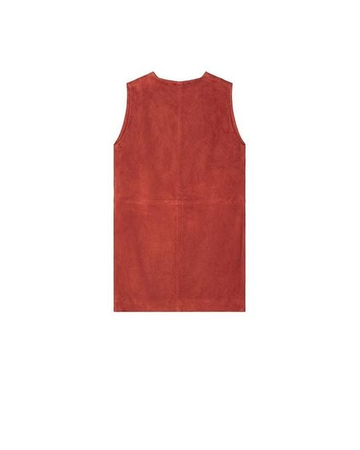 SRG Red Mona Suede Dress