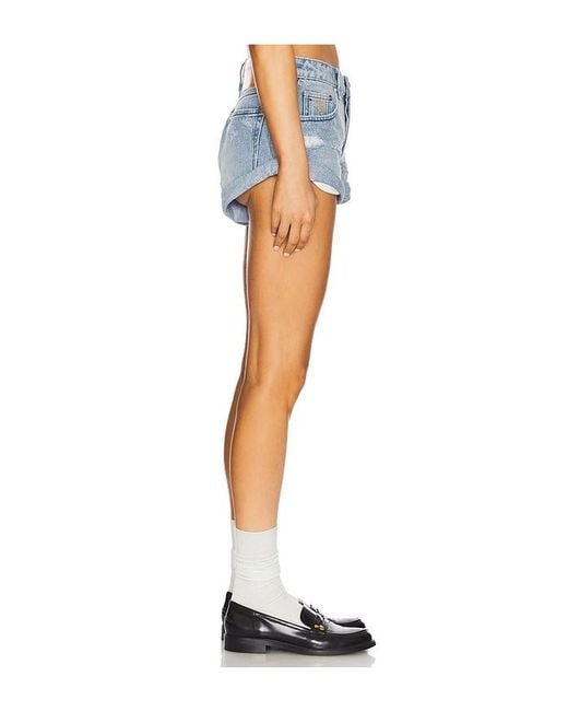 One Teaspoon Blue Messed Up Bandits Low Waist Denim Short