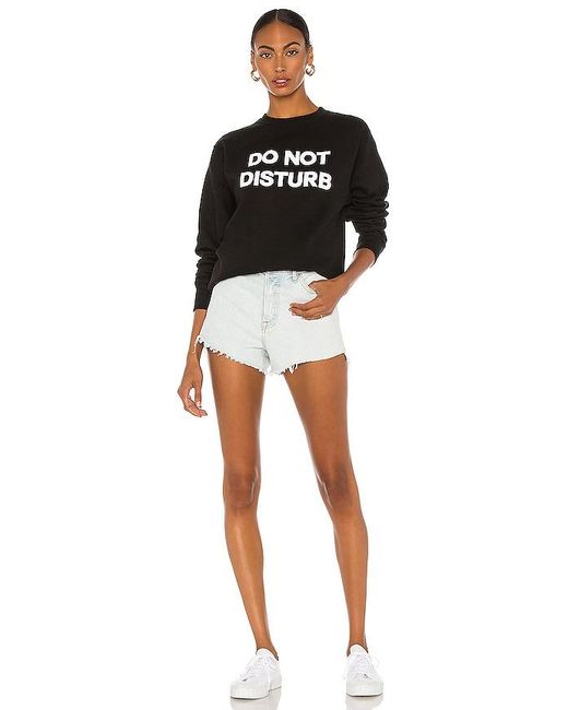 DEPARTURE Black Do Not Disturb Sweatshirt