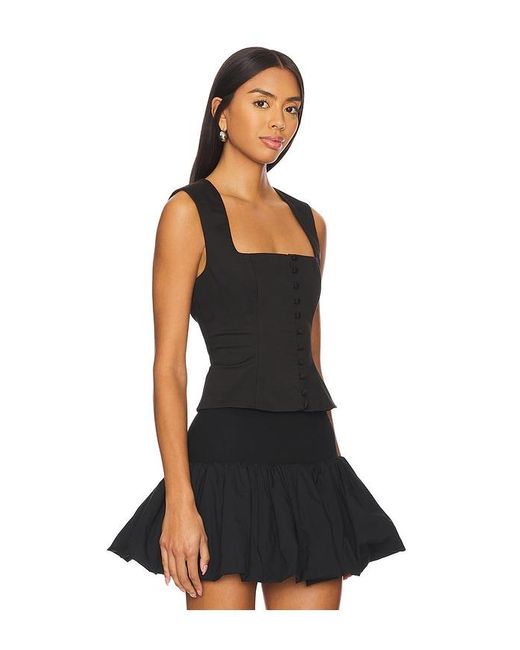MAJORELLE Black Lulu Top