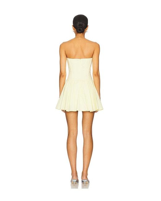 superdown Yellow Carmela Strapless Dress