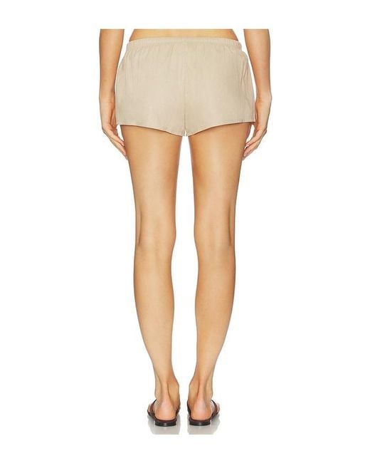 ALL THE WAYS Natural Amalie Drawstring Short