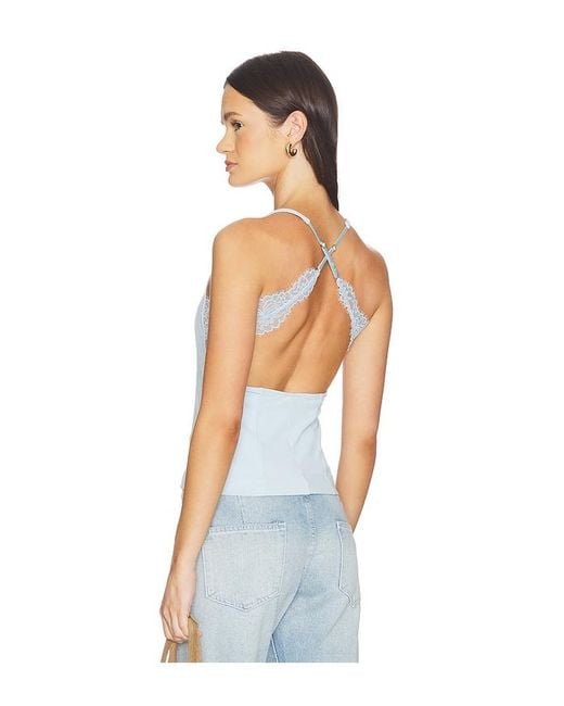 Free People White Looking Good Cami