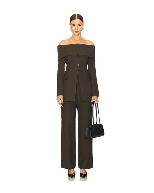 Line & Dot Black Marilla Off Shoulder Top