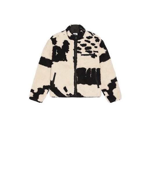 Obey Black Shaggy Sherpa Jacket for men