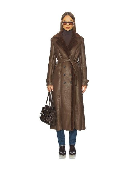 Bardot Multicolor Faux Leather Trench Coat
