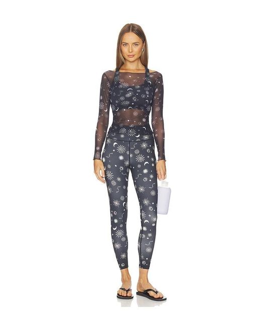 Spiritual Gangster Blue Solstice Lotus 7/8 Legging