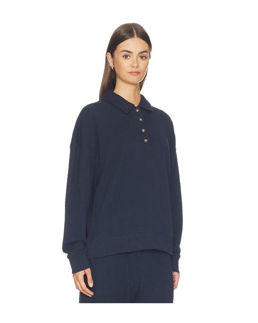 Sold Out NYC Blue The French Terry Polo Sweater