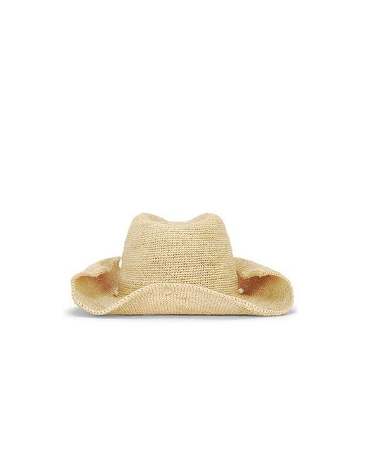 Hat Attack Pink Raffia Cowboy Hat