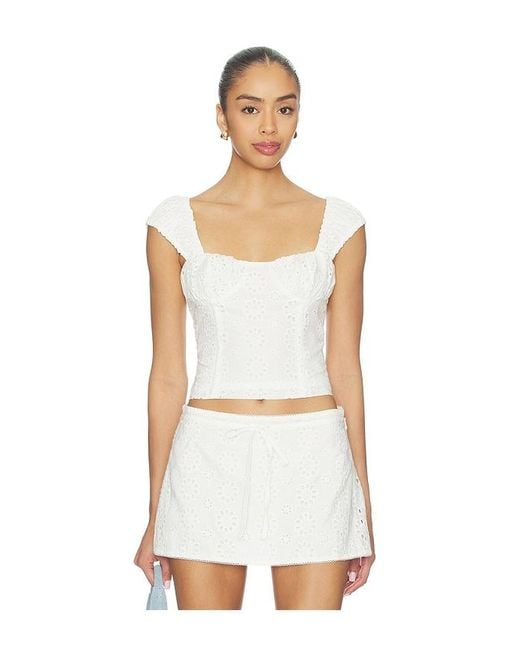 BY.DYLN White Aisha Top