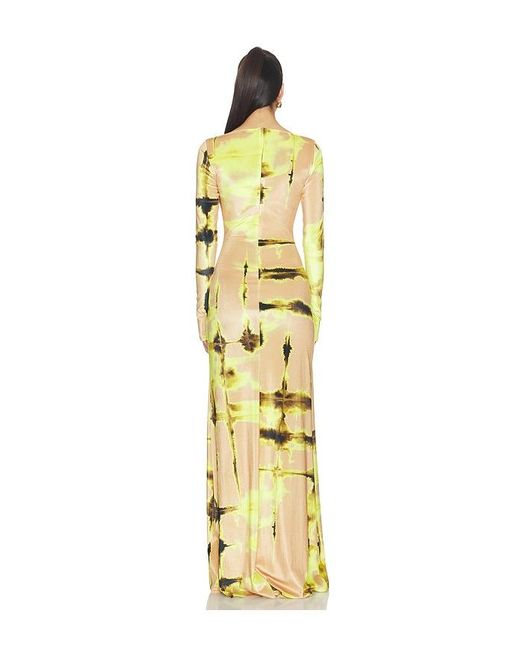 ROBE DE SOIRÉE BOATNECK GOWN en Nude LAPOINTE en coloris Metallic