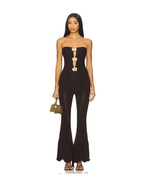 Cin Cin Black X Revolve Lotus Knit Top