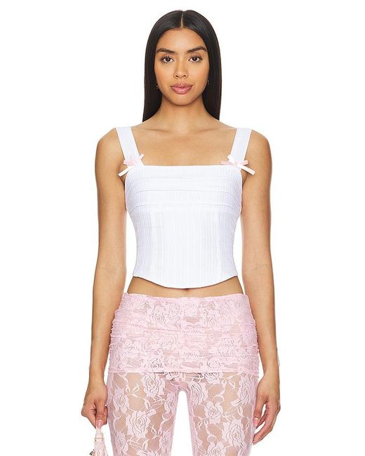 MORE TO COME White Helena Top