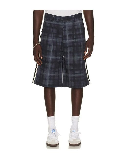 JUNGLES Black Haze Plaid Shorts for men