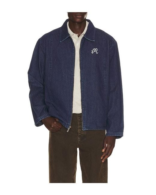 Malbon Blue Foreman Jacket for men