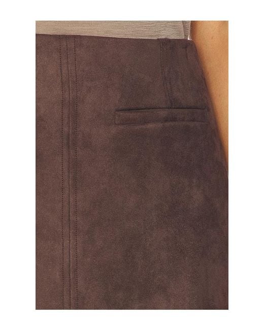 Elodie the Label Multicolor Elodie Mina Faux Suede Mini Skirt