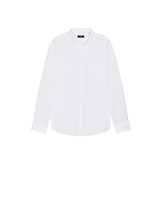 Theory White Weekend Button Down Shirt for men