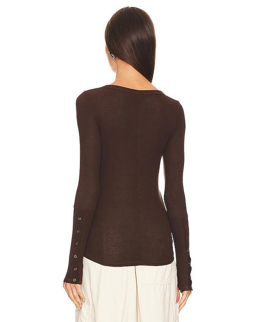 Michael Lauren Multicolor Sorento Snap Cuff Top