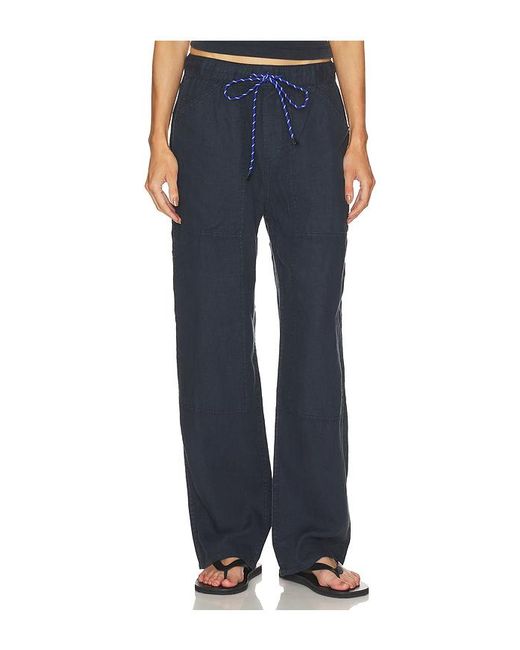 Rag & Bone Blue Atlas Linen Pant