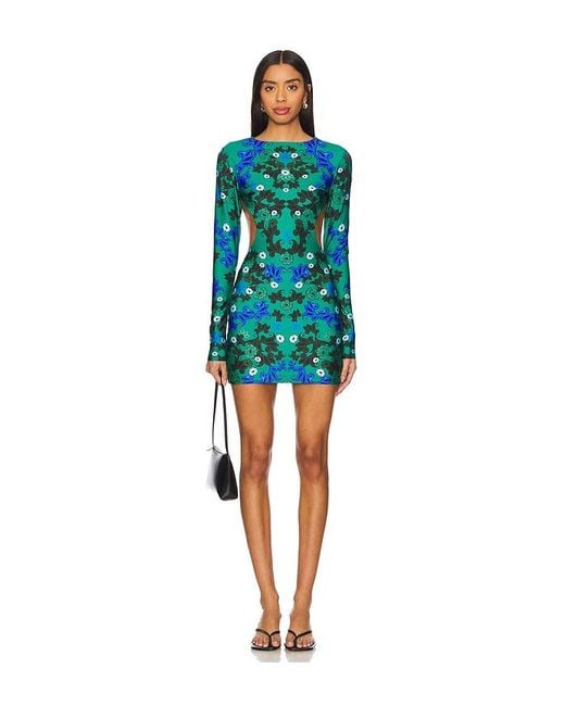 Agua Bendita Blue X Revolve Juliana Dashi Mini Dress