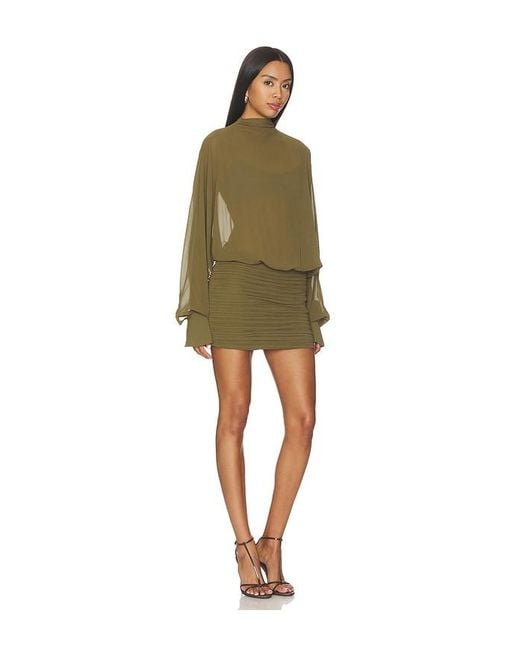 SER.O.YA Green Minette Mini Dress
