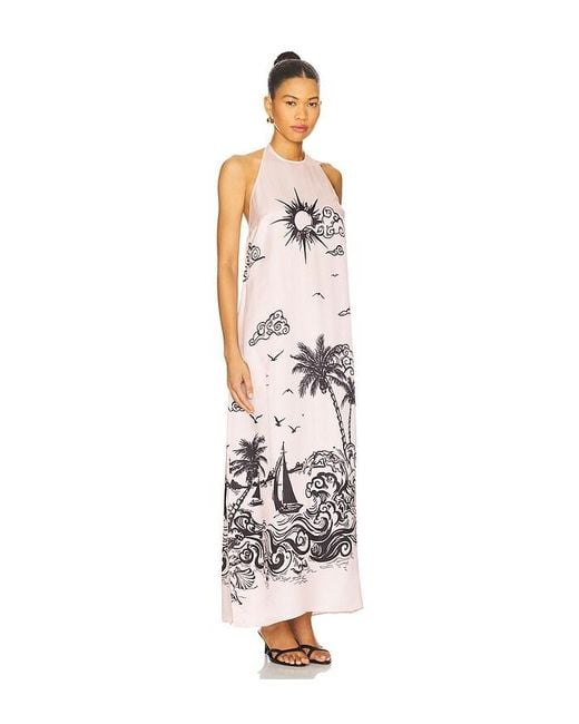 ROAME. White Dakota Halter Dress