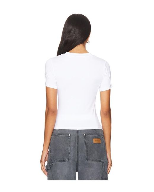 RTA White Flora Western Logo T Shirt