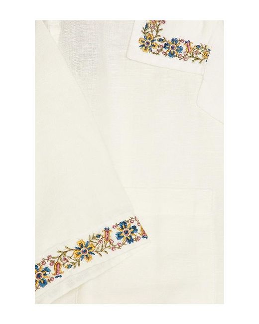 Corridor NYC White Harmony Embroidered Short Sleeve Shirt for men