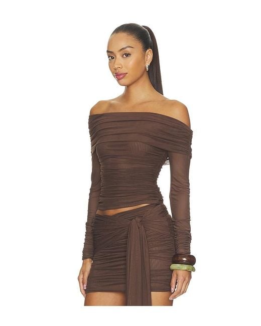 AFRM Brown Coyle Top