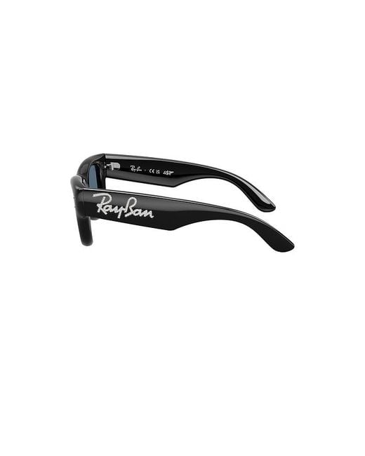 Ray-Ban Blue Wayfarer Puffer Square Sunglasses for men
