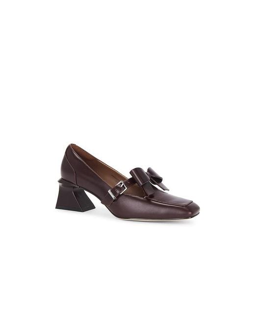 ShuShu/Tong Brown Square-Toe Mid-Heel