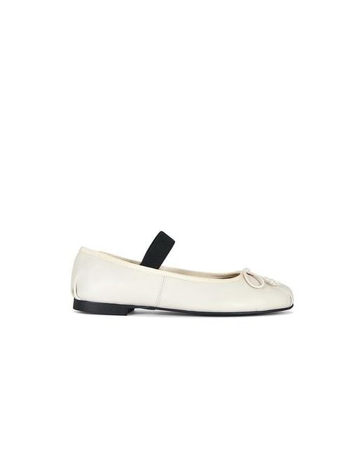 Tony Bianco White Caspian Mary Jane Flat
