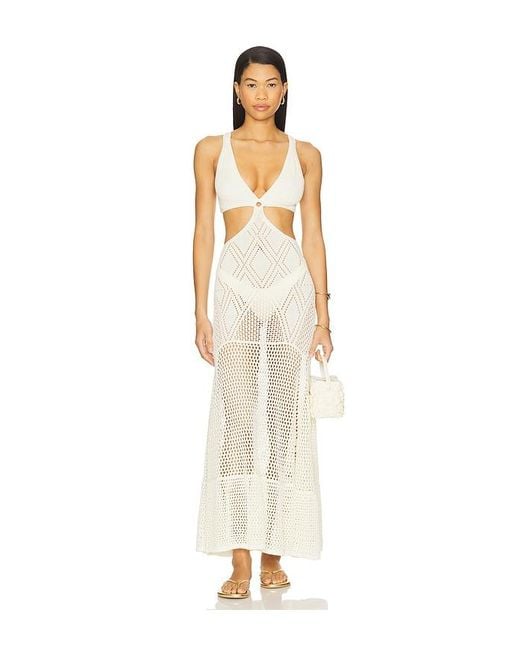 Tularosa White Yolanda Knit Dress