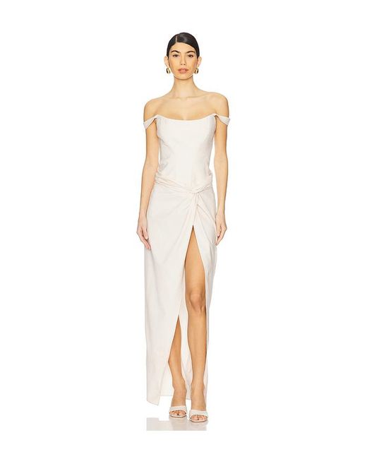 MOTHER OF ALL White Schulterfreies Kleid