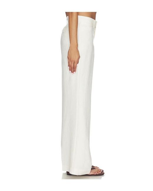 Closed White Flared Linen Pants
