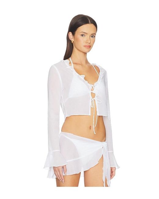 Lovers + Friends White Pacifica Top