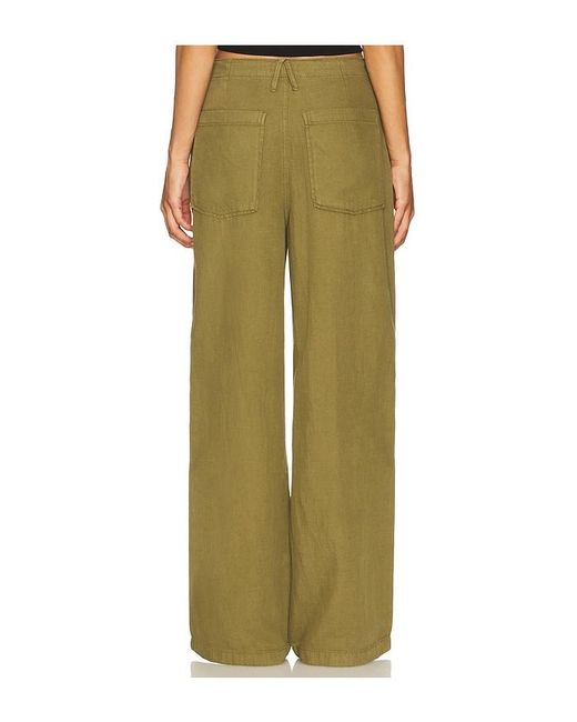 GOOD AMERICAN Green Lite Linen Jeans