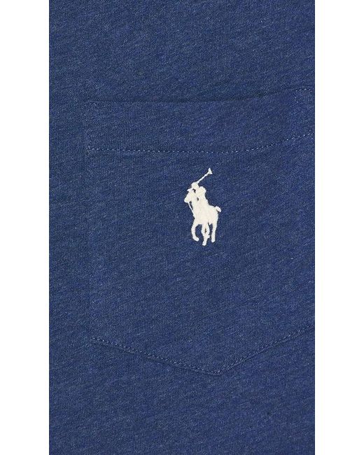 Polo Ralph Lauren Blue Crewneck Pocket T-shirt for men