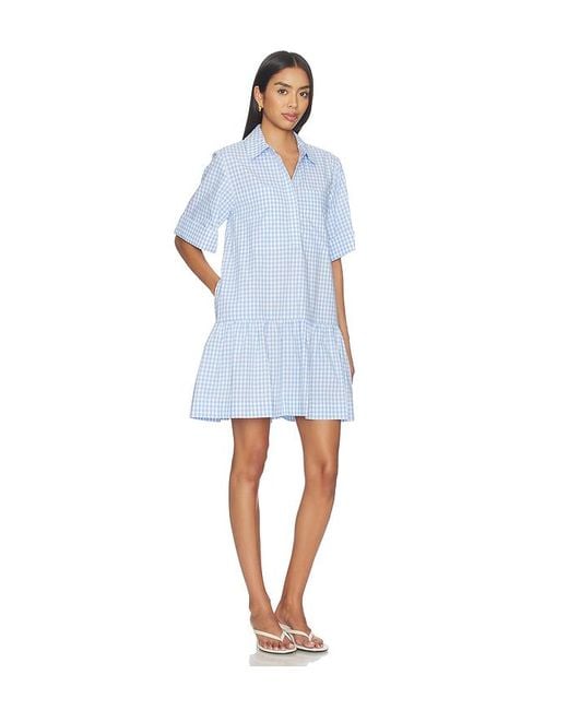 Jonathan Simkhai Blue Criss Mini Dress