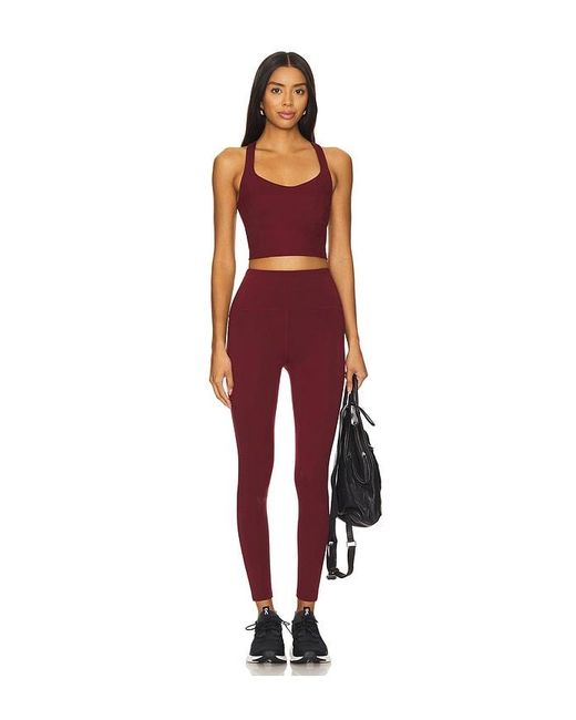Beyond Yoga Red Powerbeyond Strive Midi Legging