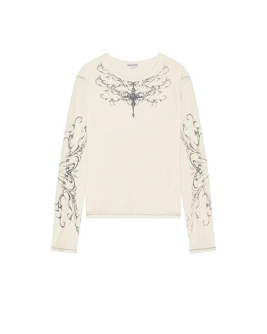 Jaded London Ines Waffle Long Sleeve in Natural for Men | Lyst