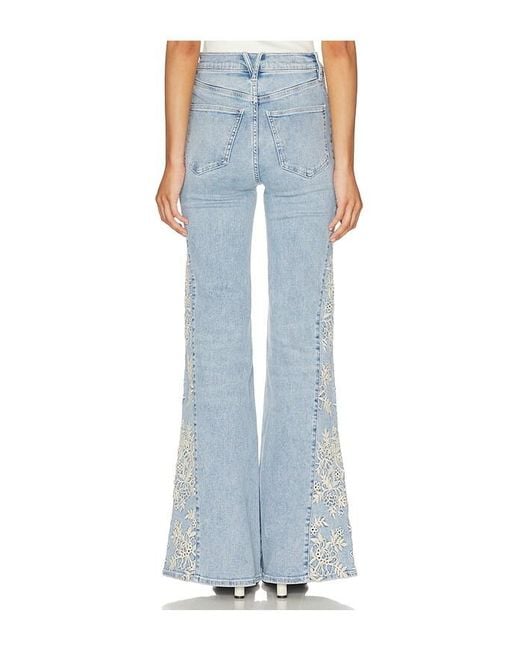 Veronica Beard Blue Joplin Wide Flare Jeans