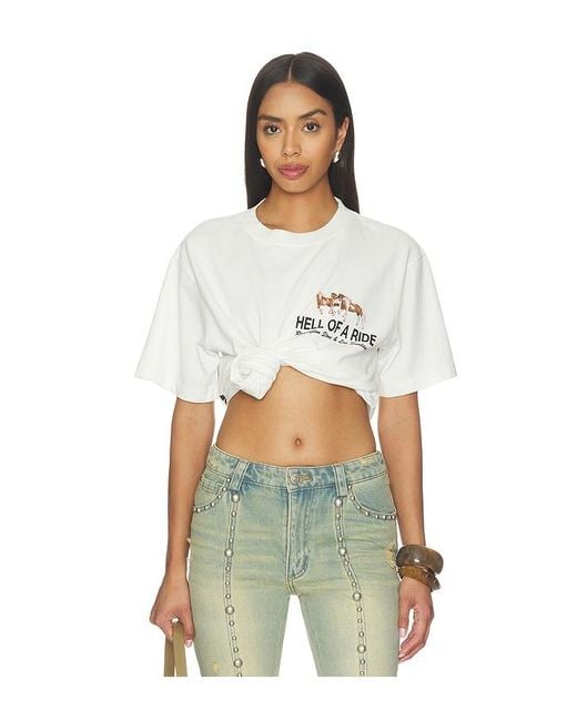 Los Sundays White The Hell Of A Ride Tee for men