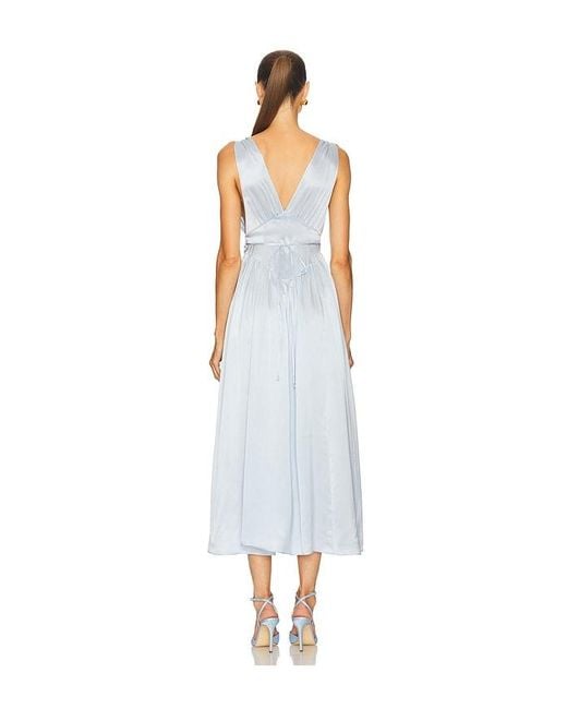 Helsa White The Silk Celeste Dress