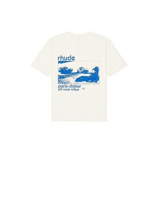 Rhude Blue Trail Of Dust Tee for men