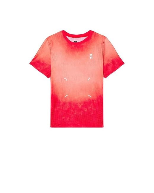 On Shoes Pink Pace Mesh-T for men